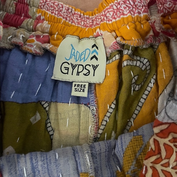 Kantha Quilted Wide Leg Pants - Picture 2 of 9